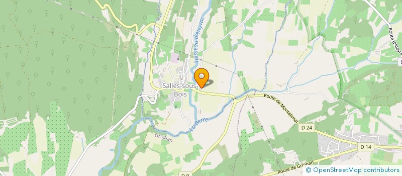 localisation de l'entreprise LES OLIVIERES  MONTBRISON-SUR-LEZ