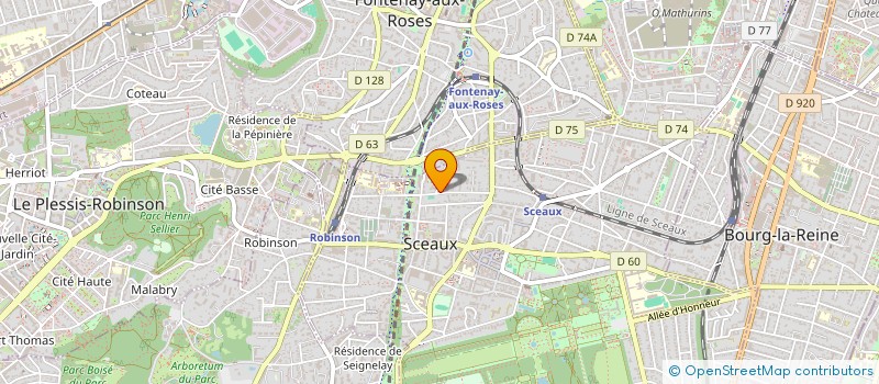 localisation de l'entreprise LES OLIVIERES à SCEAUX