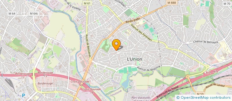 localisation de l'entreprise LES OLIVIERS à L'UNION
