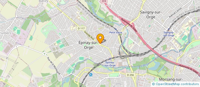 localisation de l'entreprise LES OLIVIERS à EPINAY-SUR-ORGE