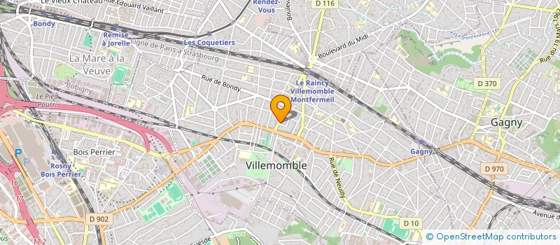 localisation de l'entreprise LES OLIVIERS  VILLEMOMBLE