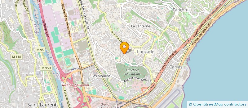 localisation de l'entreprise LES OLIVIERS à NICE