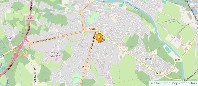 localisation de l'entreprise LES OLIVIERS  VIERZON