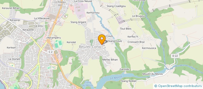 localisation de l'entreprise LES OLIVIERS  CONCARNEAU