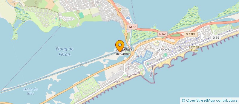 localisation de l'entreprise LES OLIVIERS à PALAVAS-LES-FLOTS