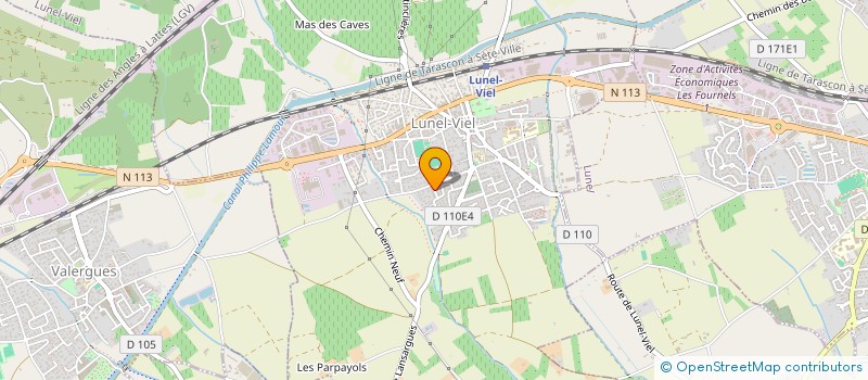 localisation de l'entreprise LES OLIVIERS  LUNEL-VIEL