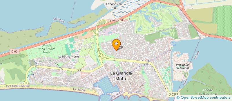 localisation de l'entreprise LES OLIVIERS  LA GRANDE-MOTTE