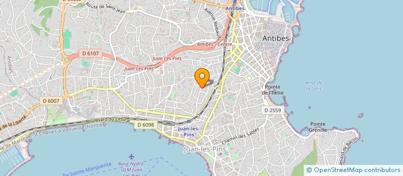 localisation de l'entreprise LES OLIVIERS à ANTIBES