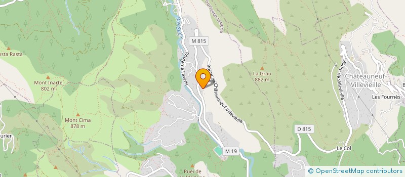 localisation de l'entreprise LES OLIVIERS  TOURRETTE-LEVENS