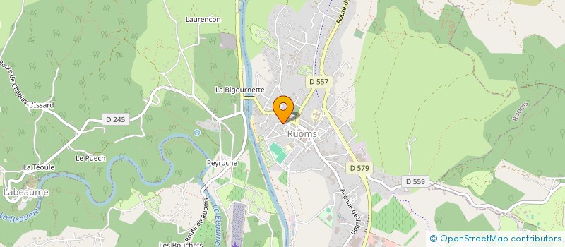 localisation de l'entreprise LES OLIVIERS à RUOMS