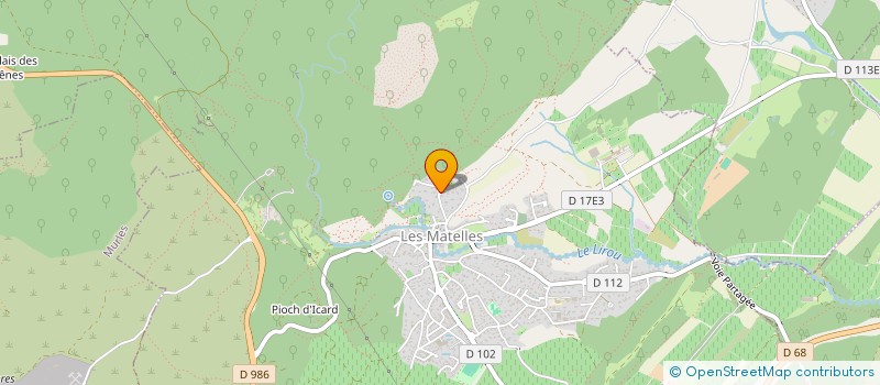 localisation de l'entreprise LES OLIVIERS  LES MATELLES