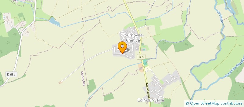 localisation de l'entreprise LES OLIVIERS  POURNOY-LA-CHETIVE