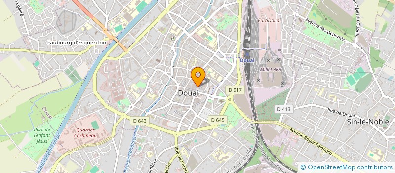 localisation de l'entreprise LES OLIVIERS à DOUAI