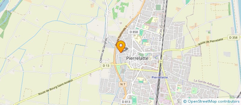 localisation de l'entreprise LES OLIVIERS  PIERRELATTE