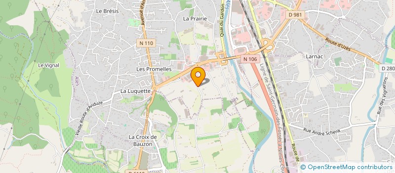 localisation de l'entreprise LES OLIVIERS  ALES