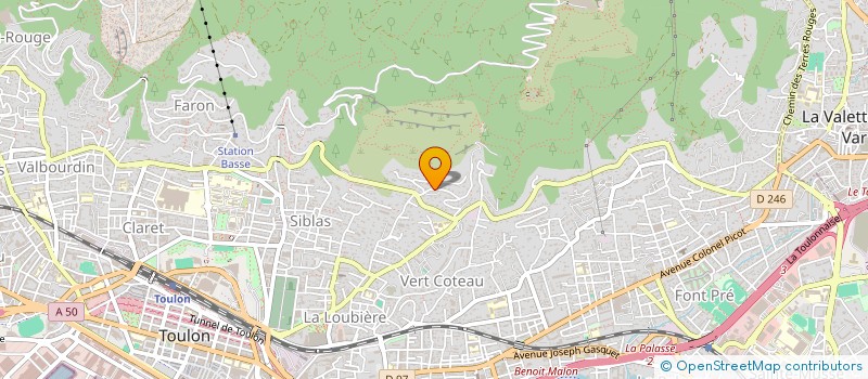 localisation de l'entreprise LES OLIVIERS  TOULON