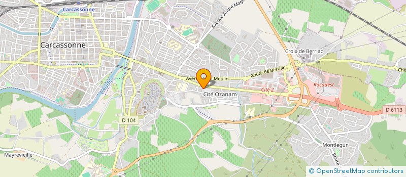 localisation de l'entreprise LES OLIVIERS à CARCASSONNE