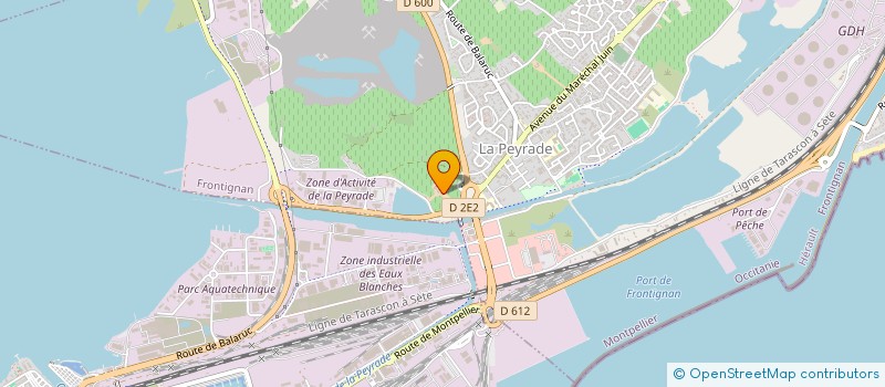 localisation de l'entreprise LES OLIVIERS à FRONTIGNAN