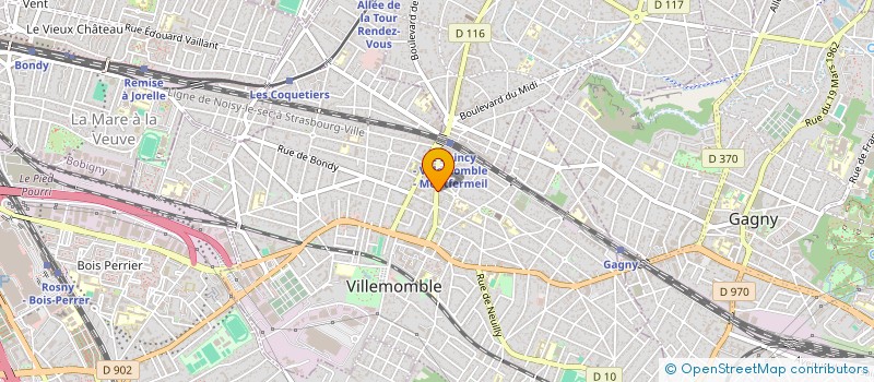 localisation de l'entreprise LES OLIVIERS à VILLEMOMBLE