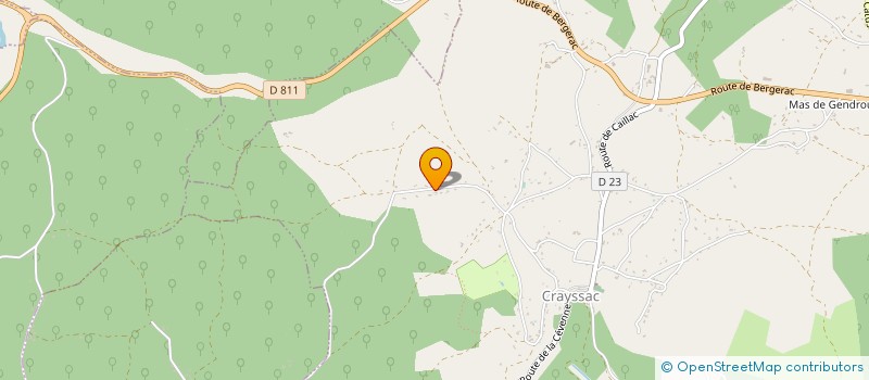localisation de l'entreprise LES OLIVIERS  CRAYSSAC