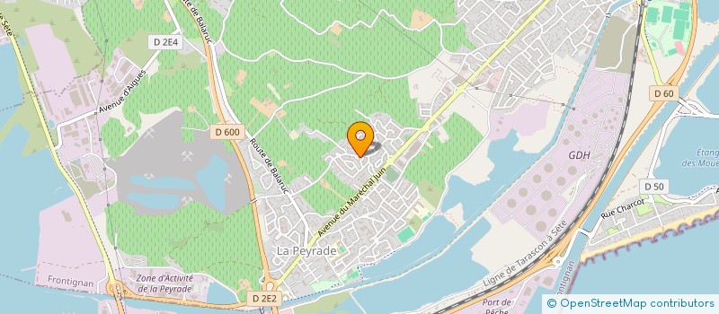 localisation de l'entreprise LES OLIVIERS à FRONTIGNAN