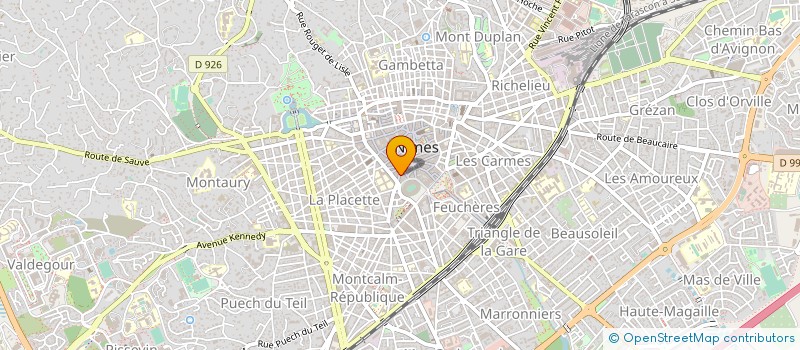 localisation de l'entreprise LES OLIVIERS à NIMES