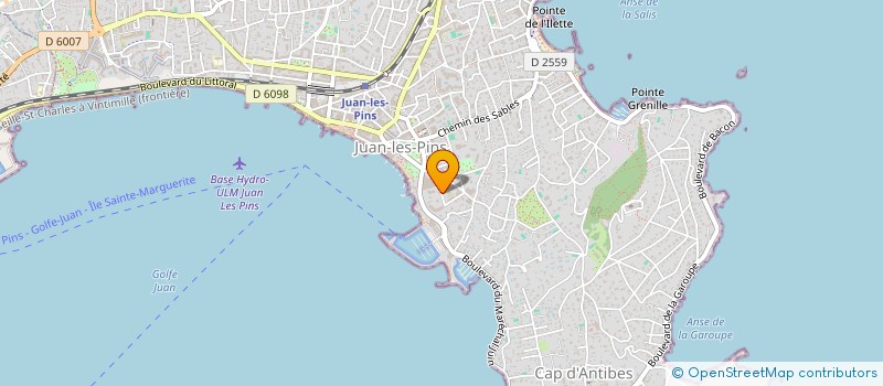 localisation de l'entreprise LES OLIVIERS à ANTIBES