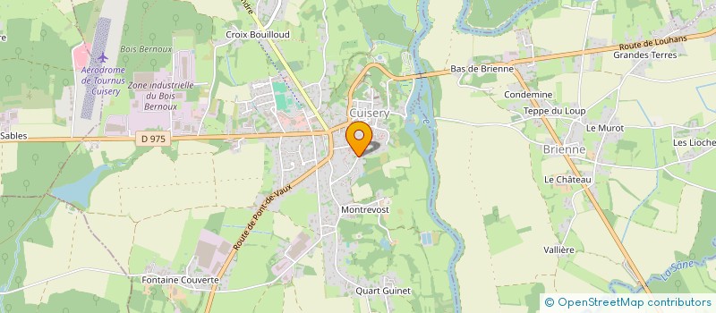 localisation de l'entreprise LES OLIVIERS  CUISERY