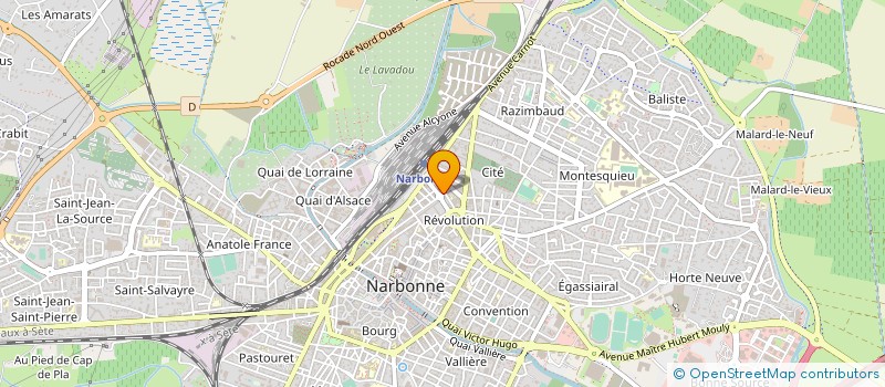 localisation de l'entreprise LES OLIVIERS à NARBONNE