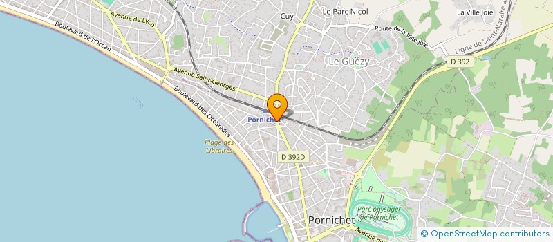 localisation de l'entreprise LES OLIVIERS à PORNICHET