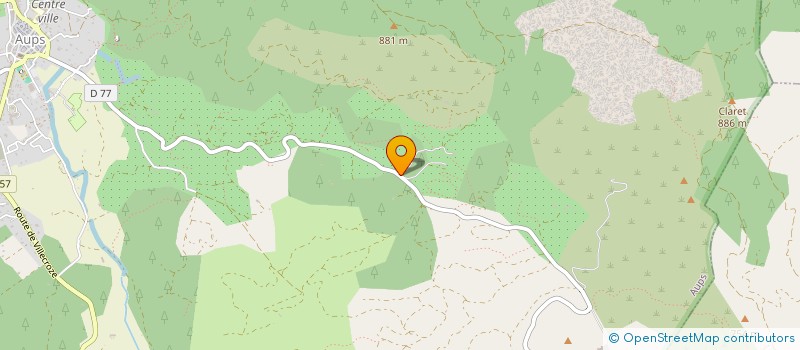 localisation de l'entreprise LES OLIVIERS  AUPS