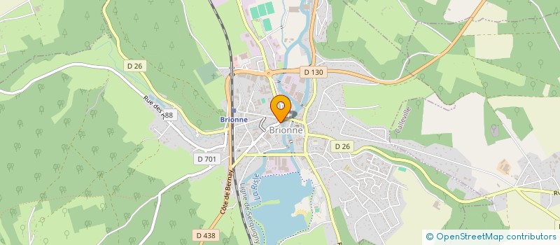 localisation de l'entreprise LES OLIVIERS  BRIONNE