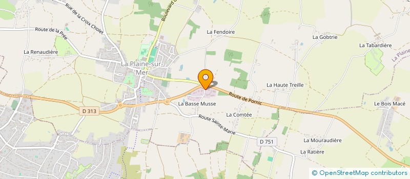 localisation de l'entreprise LES OLIVIERS à LA PLAINE-SUR-MER