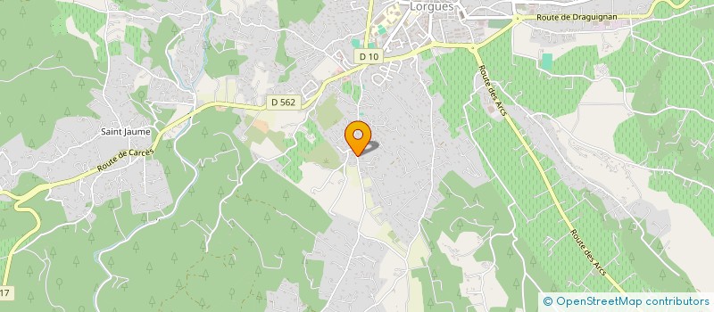 localisation de l'entreprise LES OLIVIERS  LORGUES