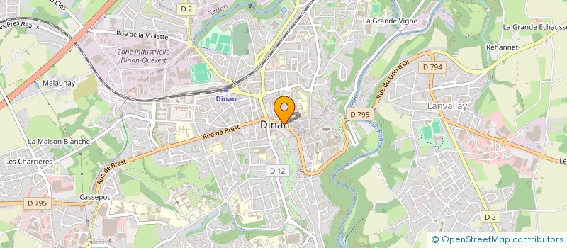 localisation de l'entreprise LES OLIVIERS  DINAN