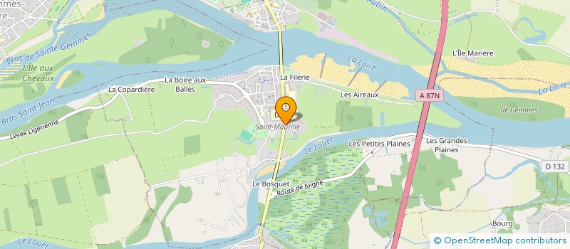 localisation de l'entreprise LES OLIVIERS  LES PONTS-DE-CE