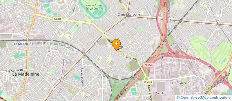 localisation de l'entreprise LES OLIVIERS à MARCQ-EN-BARŒUL