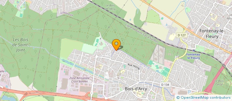 localisation de l'entreprise LES OLIVIERS  BOIS-D'ARCY