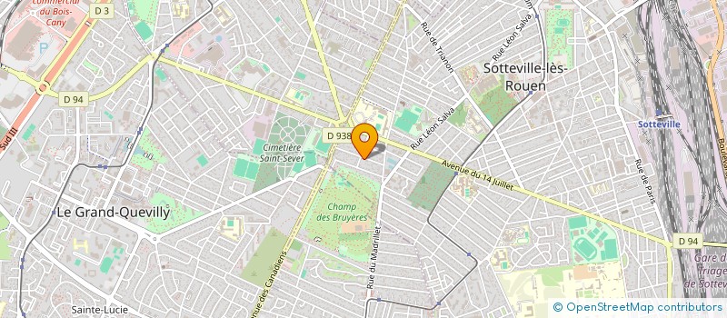localisation de l'entreprise LES OLIVIERS  SOTTEVILLE-LES-ROUEN