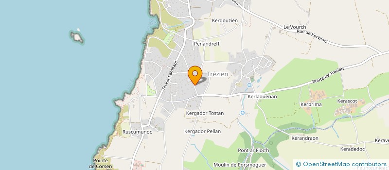 localisation de l'entreprise LES OLIVIERS  PLOUARZEL