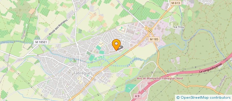 localisation de l'entreprise LES OLIVIERS  FABREGUES