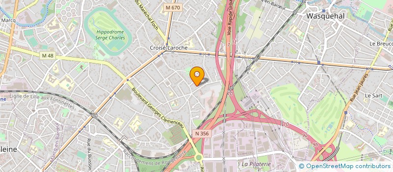 localisation de l'entreprise LES OLIVIERS à MARCQ-EN-BARŒUL