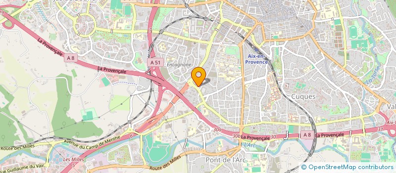 localisation de l'entreprise LES OLIVIERS  AIX-EN-PROVENCE