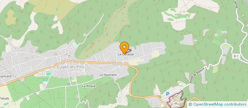 localisation de l'entreprise LES OLIVIERS  CUGES-LES-PINS