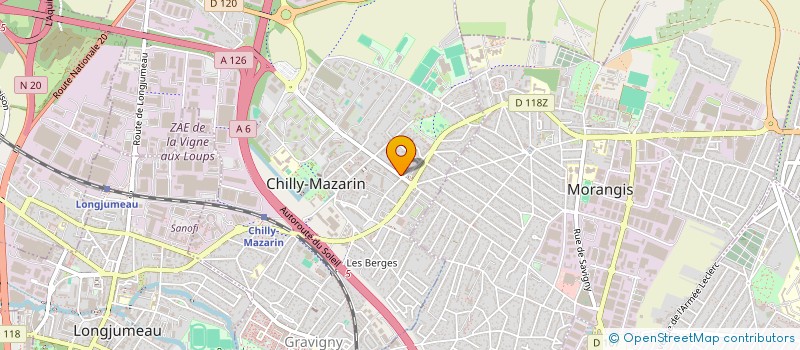 localisation de l'entreprise LES OLIVIERS à CHILLY-MAZARIN