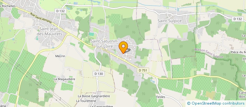 localisation de l'entreprise LES OLIVIERS  BRISSAC LOIRE AUBANCE