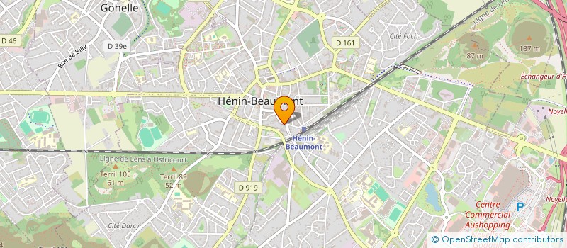 localisation de l'entreprise LES OLIVIERS à HENIN-BEAUMONT