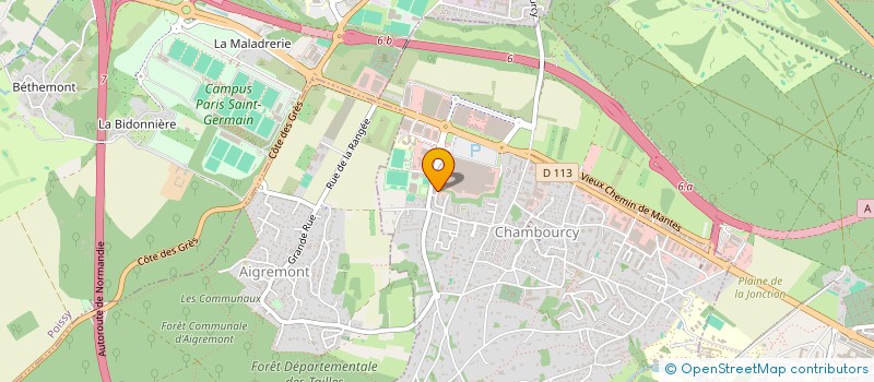 localisation de l'entreprise LES OLIVIERS  CHAMBOURCY