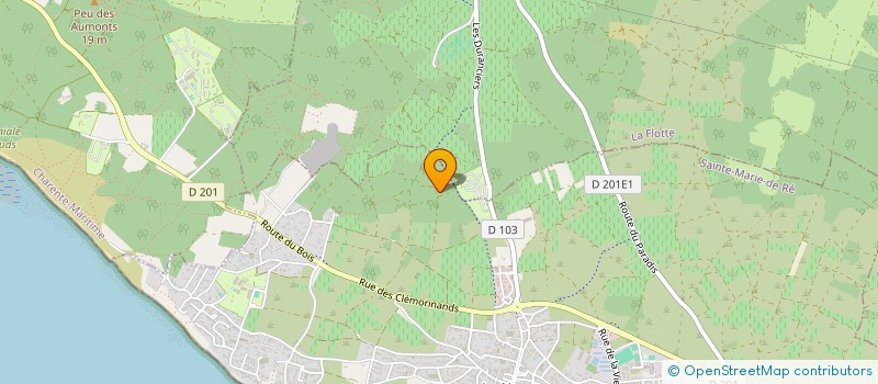 localisation de l'entreprise LES OLIVIERS  SAINTE-MARIE-DE-RE