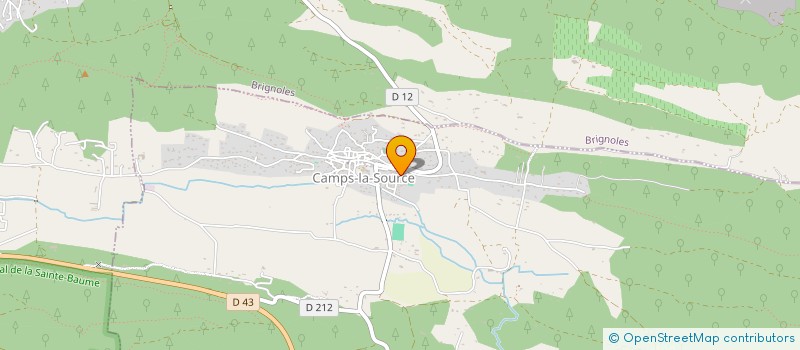 localisation de l'entreprise LES OLIVIERS  CAMPS-LA-SOURCE